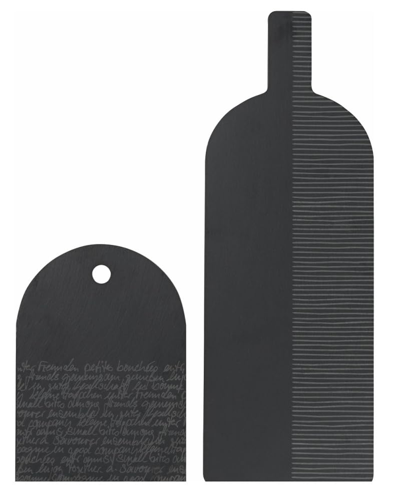 Räder Servierplatten 2er Set – Schieferplatten mit Lasergravur