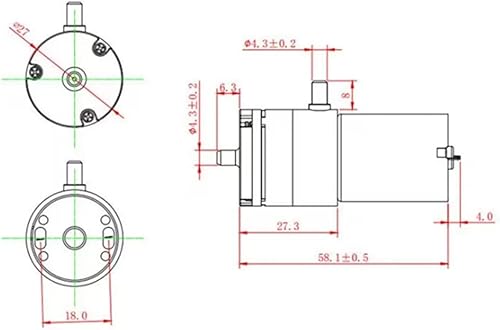 Miniatura 6 de Micro bomba de aire, mini impulsor eléctrico de vacío CC de 12 V, refuerzo de bombeo de aire micro eléctrico para circulación de oxígeno,