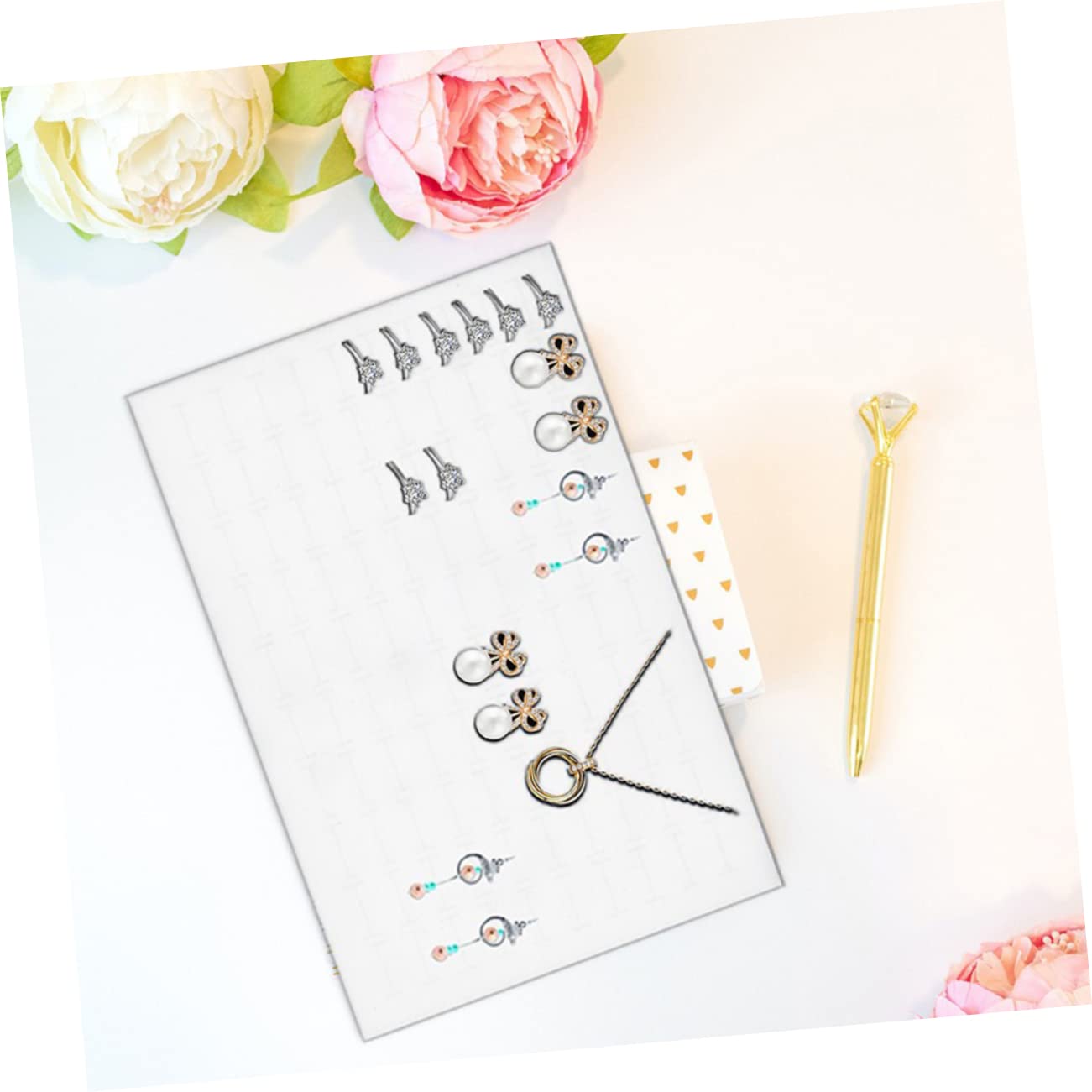 CIYODO 10 Pcs Earring Display Sponge Pads Insert Holders Storage Box for Jewelry Organization Foam Mats for Storing Earrings and Accessories Ideal for Retail Showcases