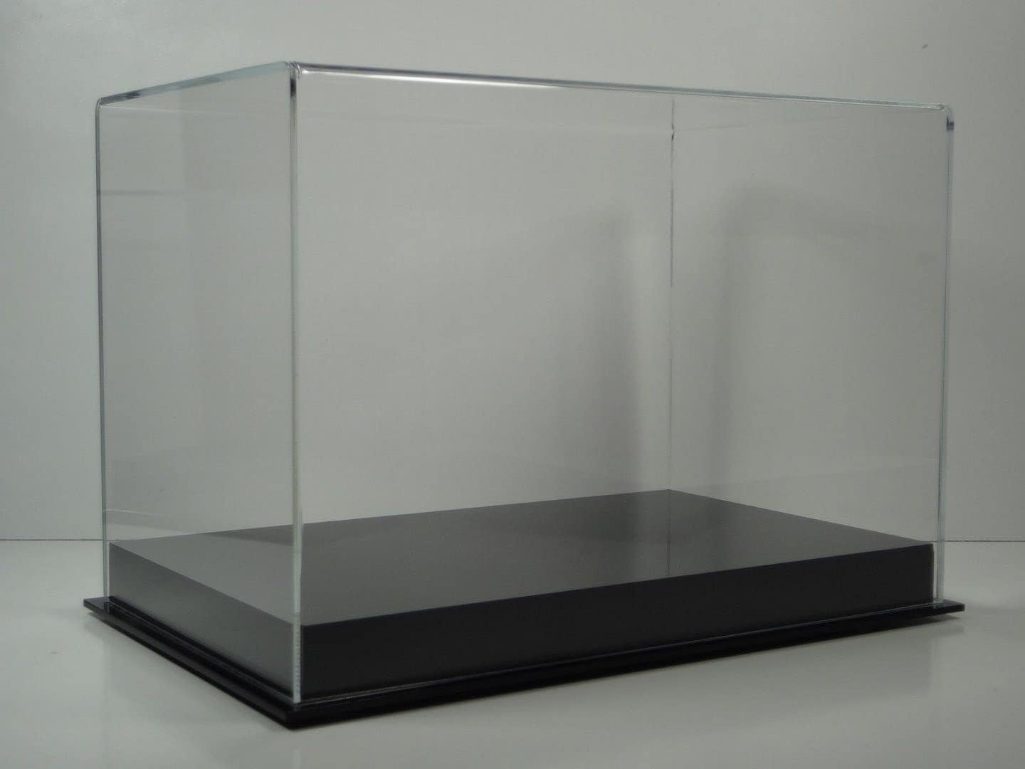 Moto Cross Helmet Display Case with Solid Black Base