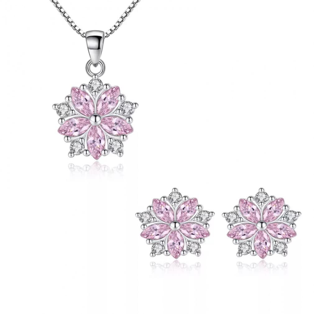 Collier fleurs de cerisier et boucles roses pour sublimer vos tenues d'été - 7