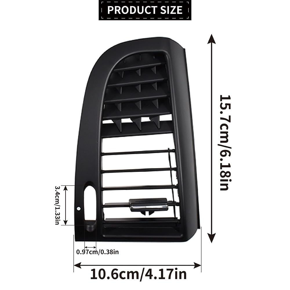 Rejilla de Ventilación del Salpicadero Delantera Derecha Compatible con Vito Viano W636 W639 2004-2015