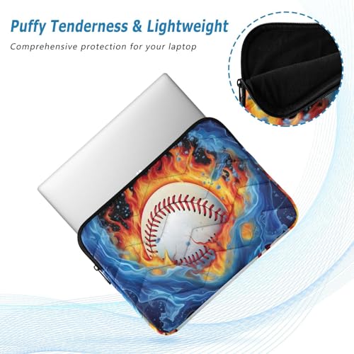 Funda para laptop 13-14 pulgadas con diseño de béisbol miniatura 5