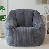 MAXYOYO Sitzsack Für Erwachsene Und Kinder – Weicher Kunstfellbezug, Einzelsitzsack Mit Füllung, Modernes, Ergonomisches Und Bequemes Sofa, Sessel Für Wohn- Und Schlafzimmer