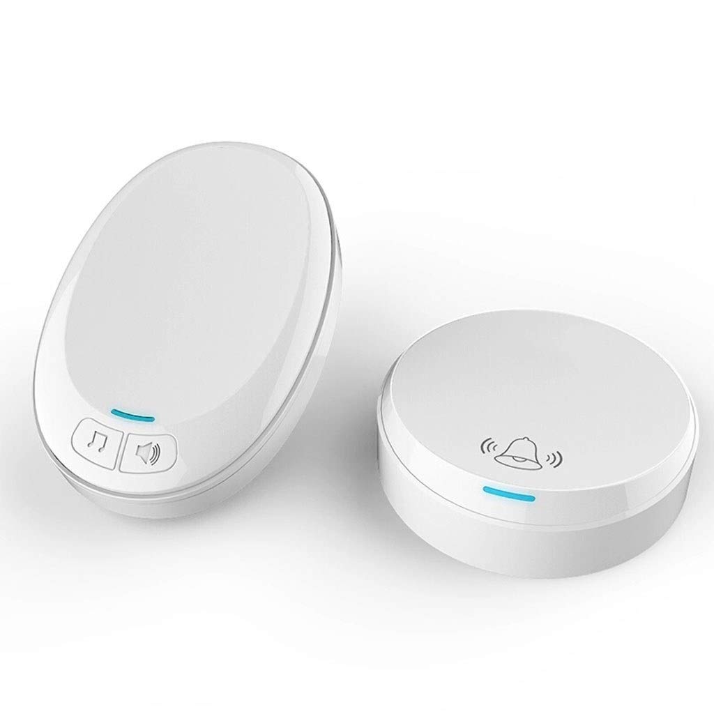 Smart doorbell Doorbell Without Battery Self-powering Home Wireless Doorbell Waterproof Smart Pager 36 Chord Music 4 Levels Volume Waterproof doorbell (Color : A)