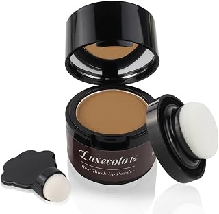Root Touch Up Hair Color Powder, Gray Hair Coverage Hairline Powder for Women & Men, Instantly Covers Thinning Hair, Bald Spot and Hair Loss, Natural Concealing, Non-Greasy, Dark Blonde