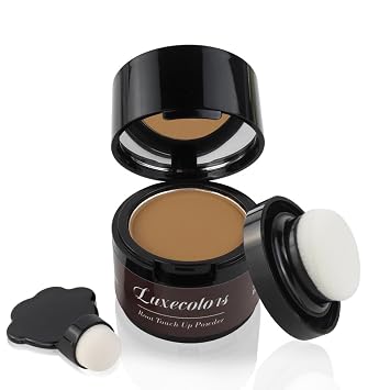 Root Touch Up Hair Color Powder, Gray Hair Coverage Hairline Powder for Women & Men, Instantly Covers Thinning Hair, Bald Spot and Hair Loss, Natural Concealing, Non-Greasy, Dark Blonde