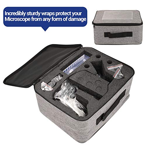 BNISE Mikroskop, 40X-2000X Mikroskop für Studenten und Labor, Ganzmetall-Labormikroskop mit optischen Glaslinsen… – Bild 7