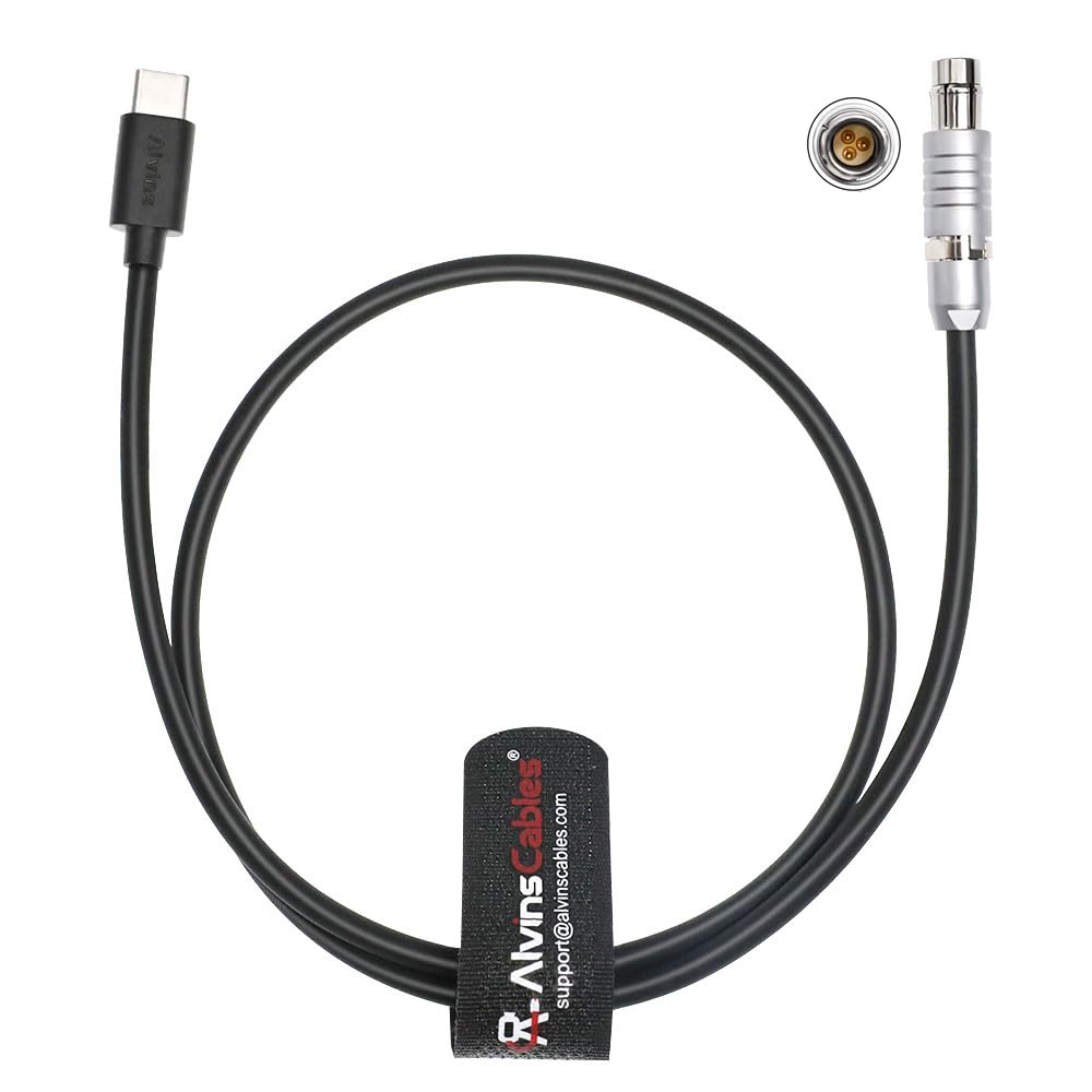 Alvin's Cables Kabel sterujący dla ARRI Alexa|Kamera RED DSMC2, do DJI Focus Pro, 3-pinowy kabel sterujący USB-C typu C do RS, 60 cm | 23,6 cala