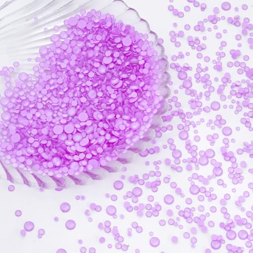 Image of Mocha Lt.Purple Flatback Rhinestones, Glass Rhinestones for Nail Art and Craft, Glue Fix, Loose Crystal Gemstones(Mocha Lt.Purple, SS16, 1440pcs, 3.8-4.0mm)