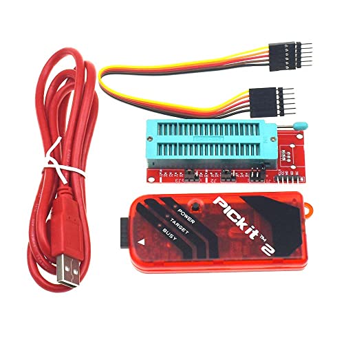 RELAND SUN Programador PICKIT 2 3 3.5 + adaptador de programación PIC programador universal asiento (kit 2)