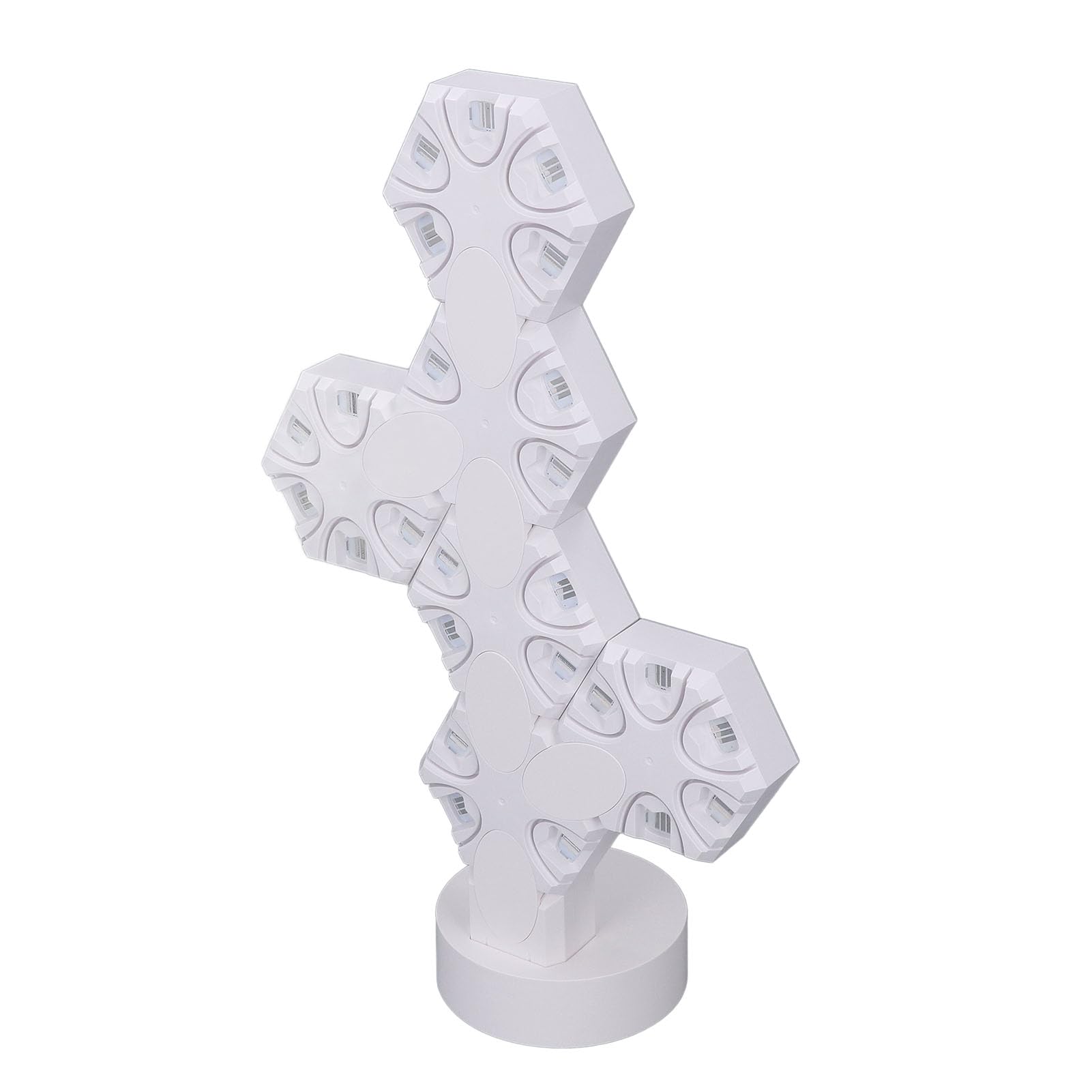 Garosa 6 Pièces LED Hexagone Lumières Panneau Lumineux Applique Murale RGB Musique Sync Bricolage Lumière de Jeu Assistants Intelligents Télécommande Décoration de Maison Intelligente