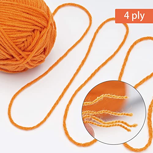 Image of NICEEC 300g Soft Assorted Colors Yarn - Sport Weight,100% Acrylic, 4 Ply, Bonbons Yarn for Crochet & Knit, DIY Project Starter Kit for Kids or Adults(Total 870yds) - Series 8