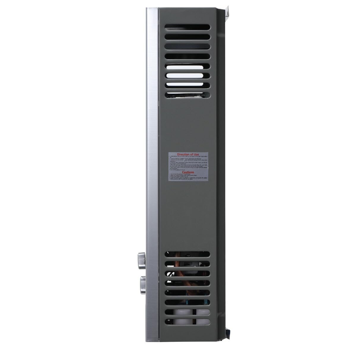40KW 20L Tragbare Gasdurchlauferhitzer Propangas Campingdusche für Außenbereich Warmwasserboiler, Silber