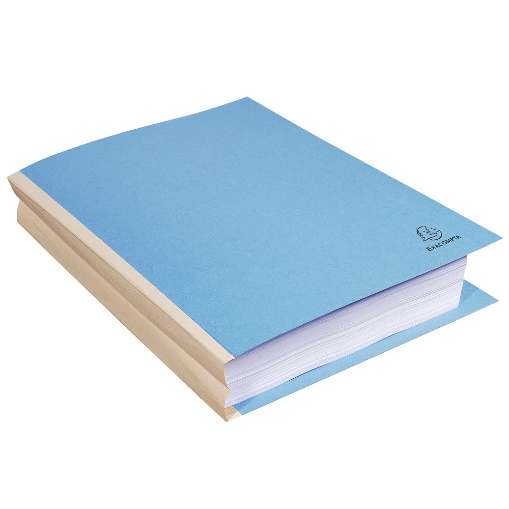 Exacompta 25 Chemises Rigides à soufflet Forever® Ange Bleu Assorties