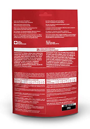 PureBites Chicken Freeze Dried Cat Food • Topper, 25 Ingredients, Made in USA, 9.2oz
