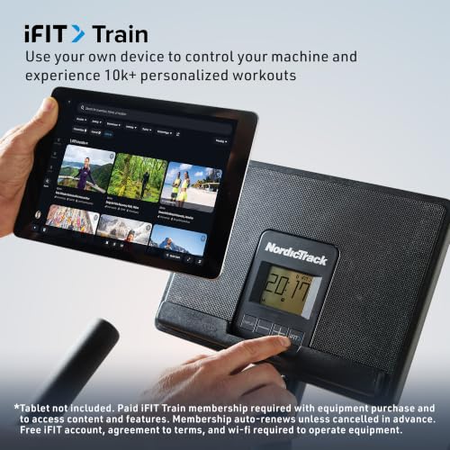 Image of NordicTrack T Series 9 Exercise Bike | Quick-Adjust Digital Magnetic Resistance Delivers 16 Intensity Levels for Smooth, Whisper-Quiet Cardio Sessions