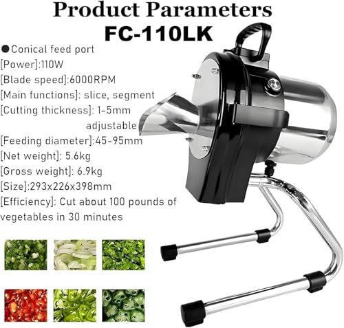 Cortadora Eléctrica de Vegetales con Ajuste 1-5 mm miniatura 5