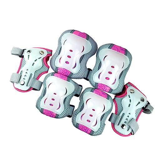 image for Sosoport 12 Pcs/Set Skateboard Knee Pads Kids Suits Athletic Set Elbow