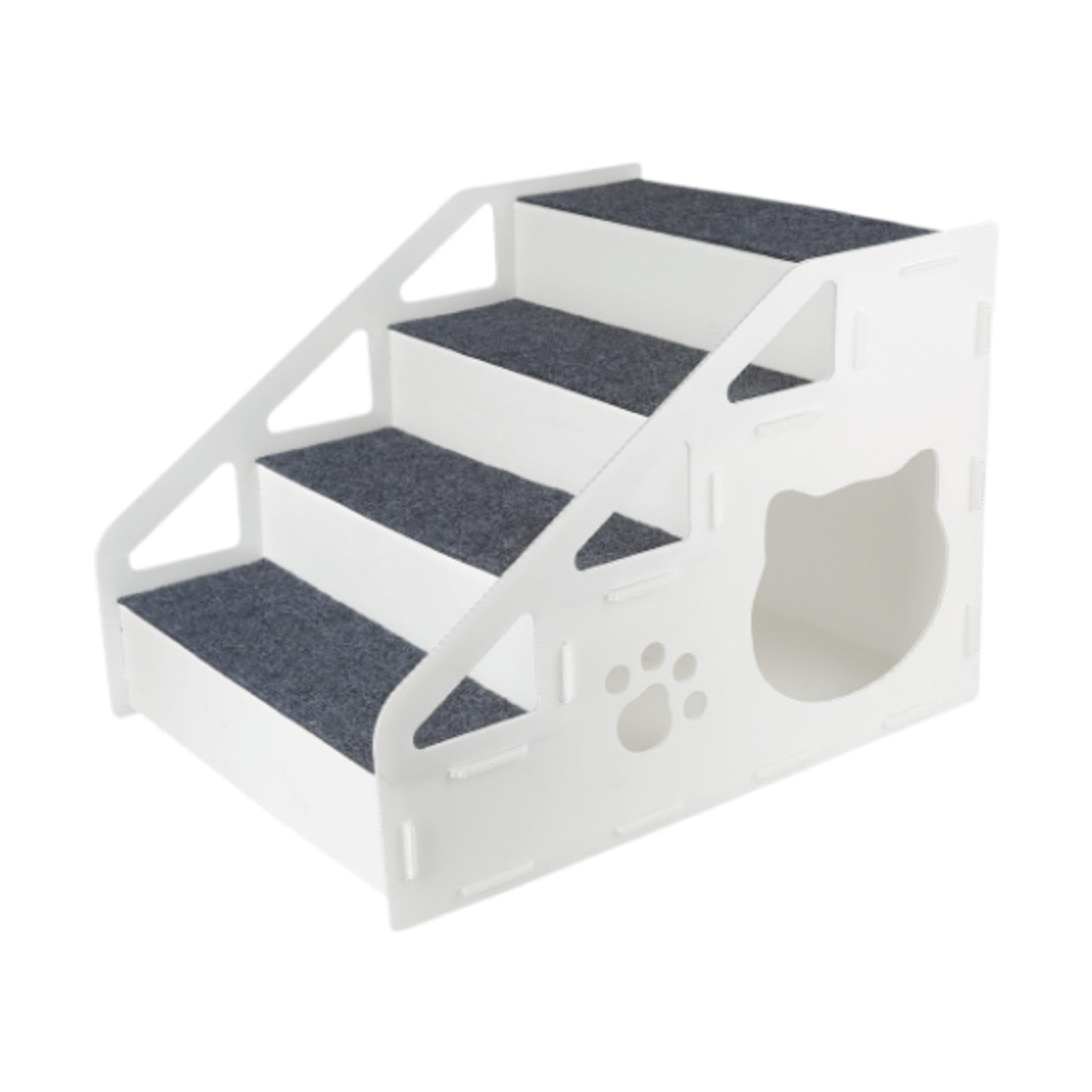 Escalier pour chien pliable 4 étapes compact avec structure portable
