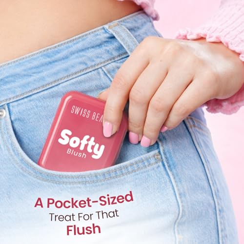 Image of Swiss Beauty Softy Blush | Buttery Texture | Blendable | Highly Pigmented | Long-Lasting | Travel-Friendly | 7g, Shade- 3. Peach