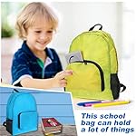 Sherr 20 Pack Foldable Backpacks Lightweight Backpack Bulk Adults Bag Classic Mix Colors Bag Outdoor Travel Donation Supplies(Bright Color) - Image 4