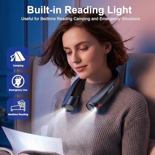 Portable Neck Fan with Reading Light - image 2