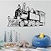 Produktbild SLQUIET Zug wandaufkleber wandtattoo zug wandaufkleber dekoration wohnzimmer kinder junge zimmer wandbild poster grau 30x47cm