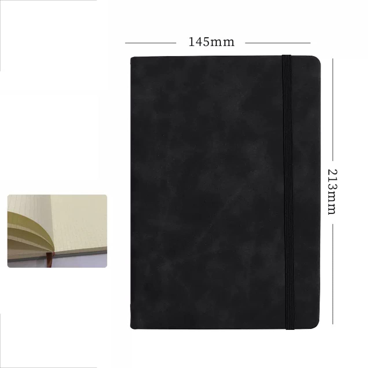 Amazon | QQZSG ハードカバーノート 無地線 A5サイズ 100枚 200ページ