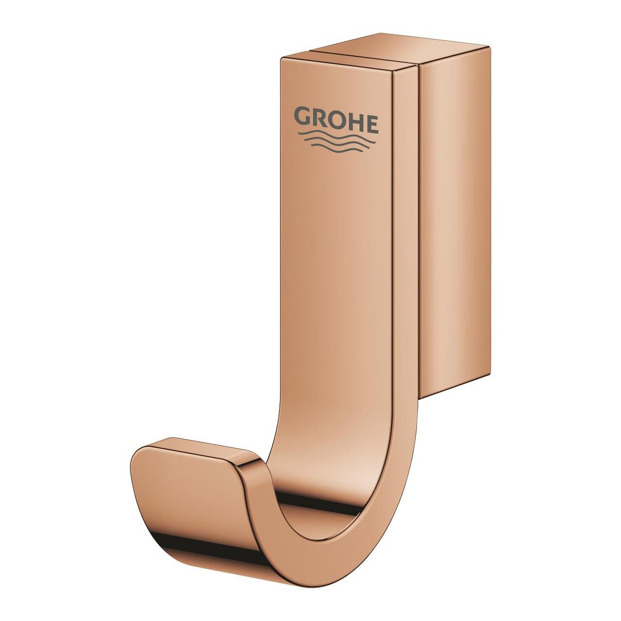 Grohe Gancho Sencillo para Batas con Acabado Starlight Resistente a los arañazos, 4,4 x 5 x 1,5 centímetros, Color Cobre Brillo (Referencia: 41039DA0)