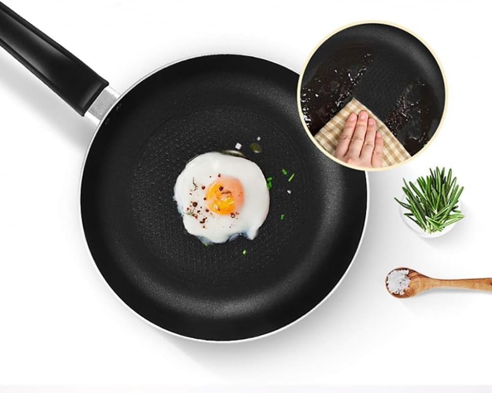 Casserole Poêle à Frire Poêle antiadhésive Poêle à Steak Petite marmite Omelette Cuisinière à Induction/cuisinière à gaz Universelle