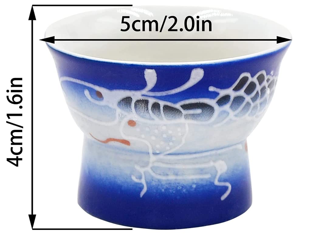 Tasse de saké asiatique image érotique en céramique japonaise saké tasse 6 tasses adaptées aux hommes et aux femmes