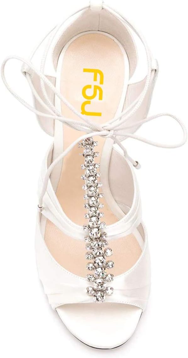 FSJ Women Open Toe Stylish Sandals Ankle Strap Chunky Block High Thick Heels Wedding Party Ballroom Shoes Size 4-15 US - Image 4