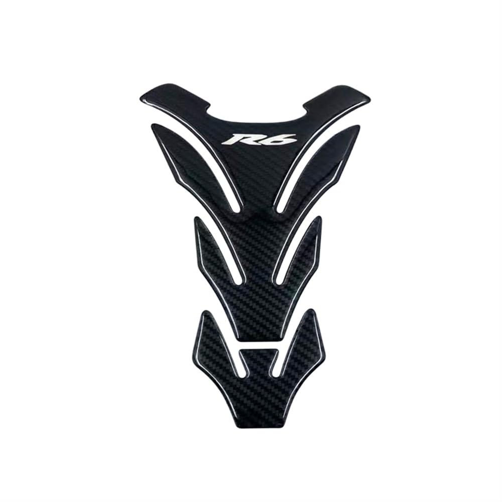 Moto Serbatoio Traction Pad Side R6 Sticker 3D Carbon Look Moto Rilievo del Carro Armato della Protezione Adesivi per Y&AMAHA YZF600 YZF-R6 R6S Tankpad Decalcomanie(8)