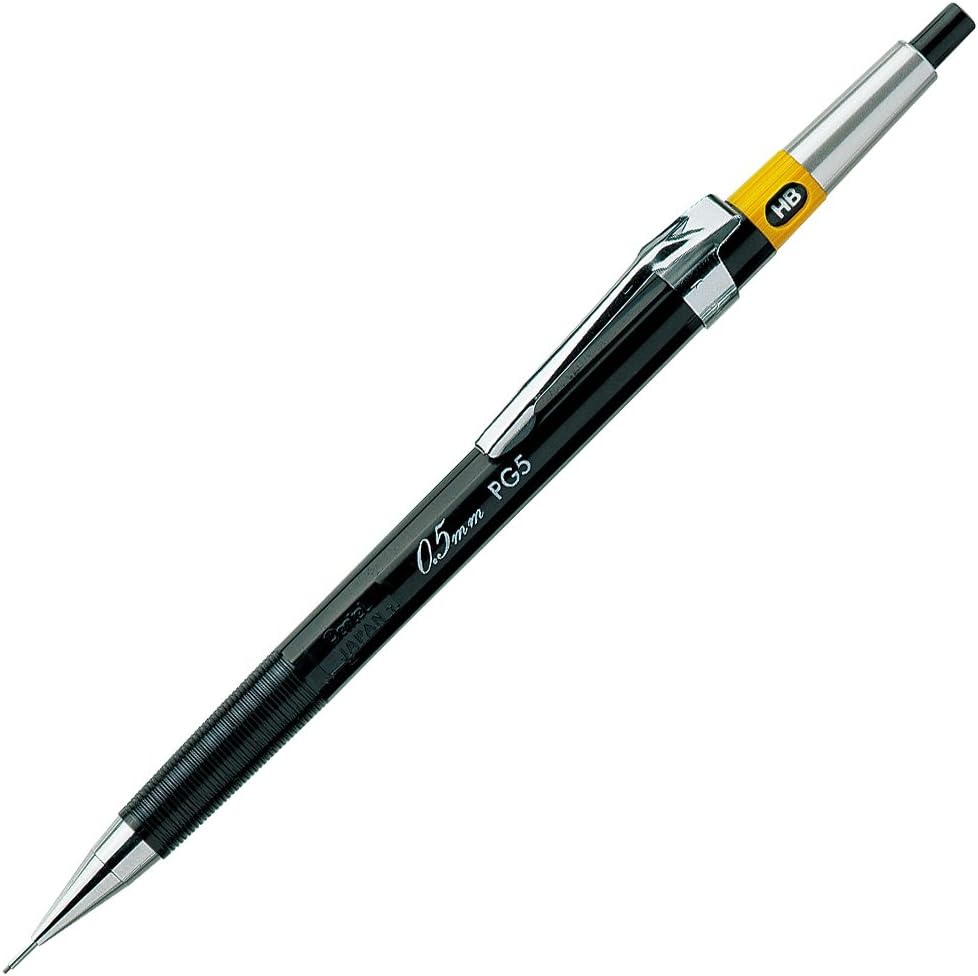Pentel C275-4BO Ain Stein - Mine sottili, spessore tratto 0,5 mm, durezza 4B, 40 pezzi per barattolo