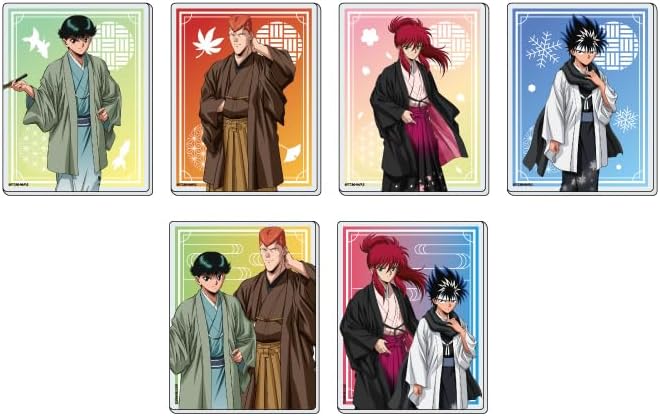 Yu Yu Hakusho 04 Spring, Summer, Autumn, Winter Version, Illustrations Drawn by Acrylic Cards, Box of 6
