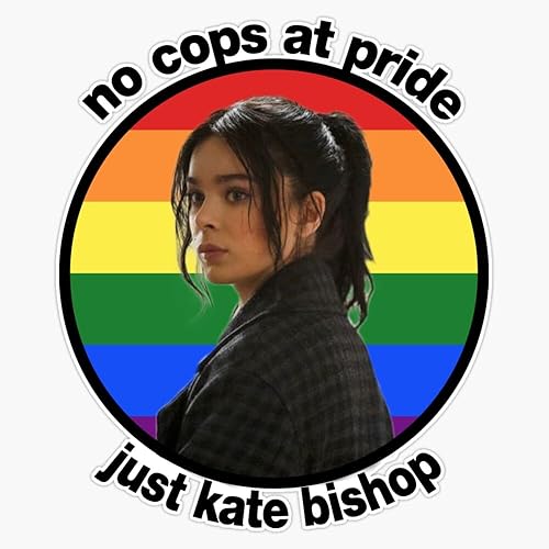 No Cops At Pride Just Kate Bishop - Calcomanía de vinilo para parachoques de 5 pulgadas