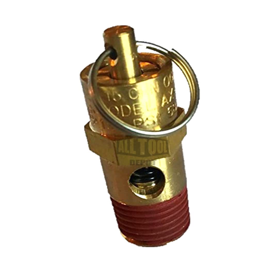 new 1434 npt 150 psi 58 scfm air compressor relief pressure safety valve tank pop off