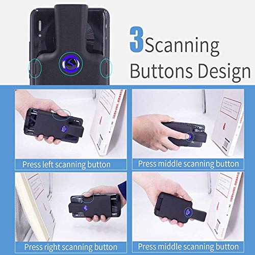 Symcode Bluetooth 2D Barcode Scanner,Symcode Portable Back Clip With Bluetooth Function 1D 2D Qr Bar Code Reader Scanner Pdf417 Data Matrix Maxicode thumb #2