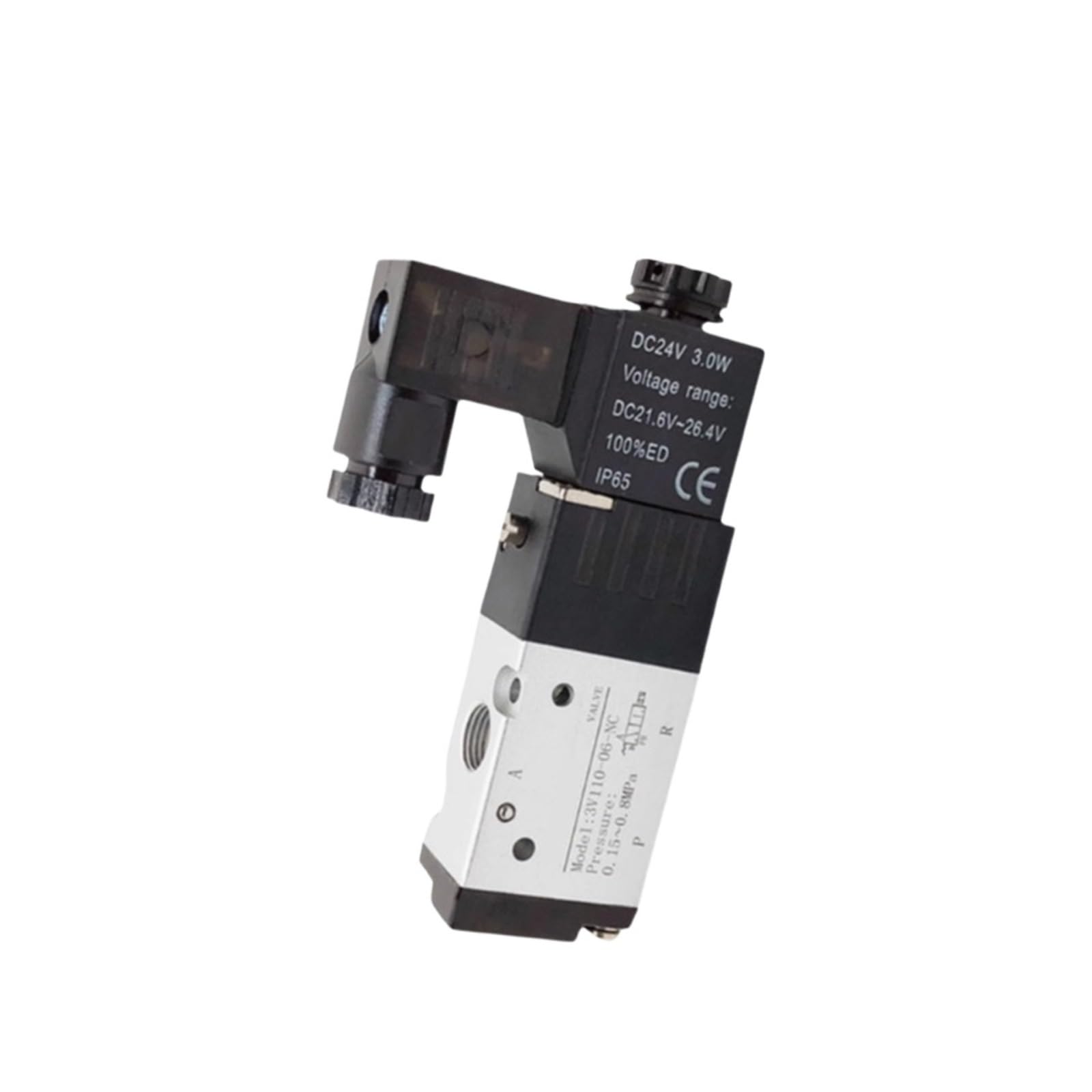 Distributeur pneumatique 3V110-06NC 12V avec raccord 4mm pour vérin