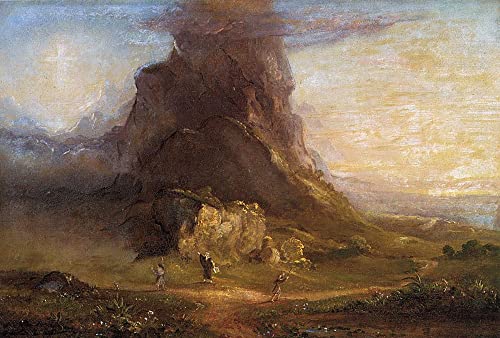 Impression d'art la croix et le monde superbe toile haut de gamme 60x90cm