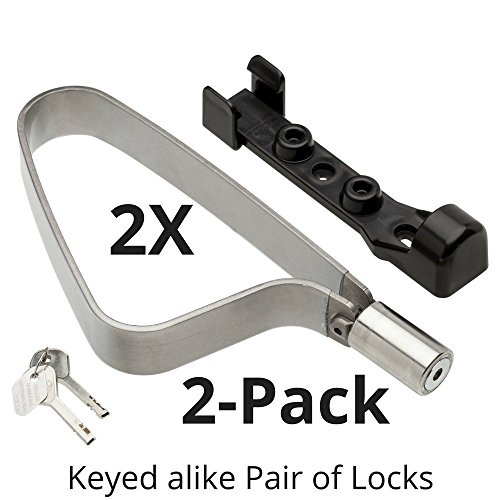 TiGr Mini 2-Pack: 2 Mini U-Lock Bike Locks & 4 Keys (Keyed Alike)