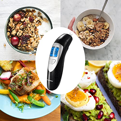 Ketone Meter Breath, Portable Digital Ketone Breath Analyzer With Lcd Digital Display And 32 Memory Records, 10 Replaceable Mouthpieces #TOP4