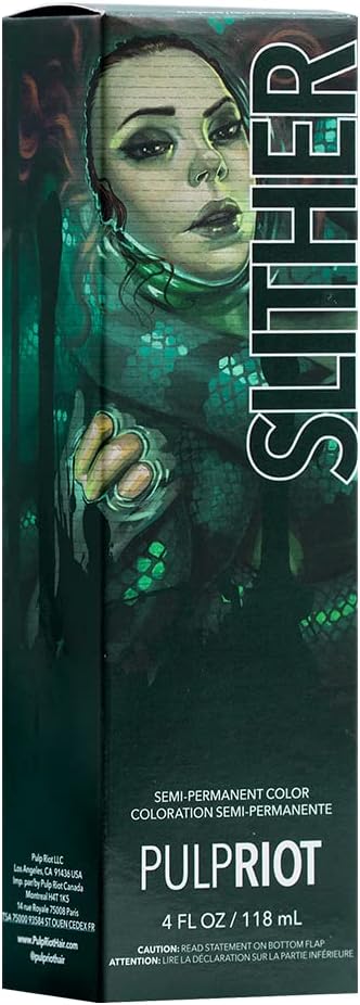 Pulp Riot - Slither Semi-Permanent Color Green, 4 Fl Oz (Pack of 1)