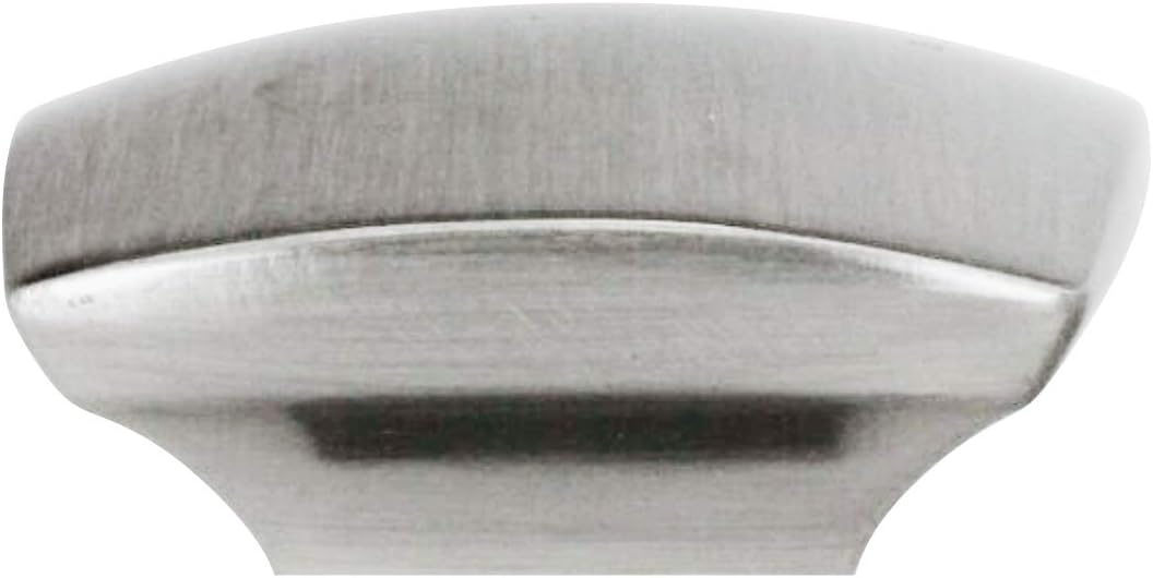 Rok 10 Pack Hardware Zen Dynasty Square Style Brushed Nickel Cabinet Drawer Knob, 1-7/32" (31mm)
