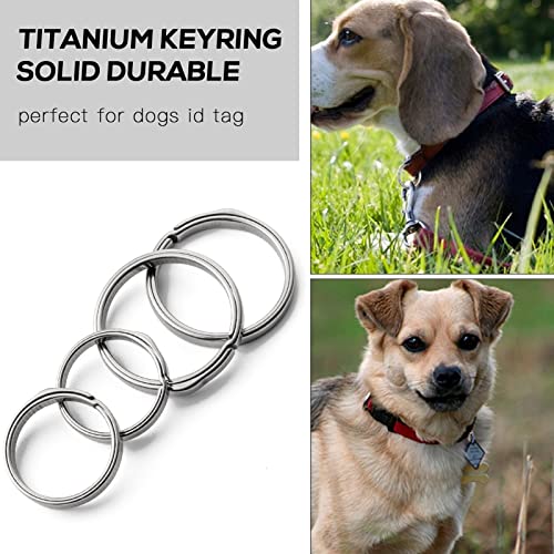 Image of TISUR Titanium Key Chain Rings, Heavy Duty Keychain Rings
