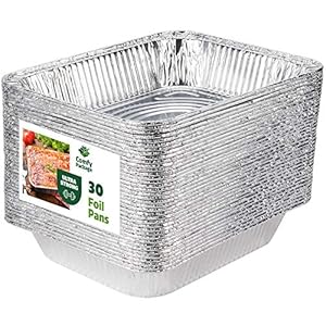 Comfy Package [30 Count] 9 x 13 Aluminum Foil Pans Half Size Deep Steam Table Pans