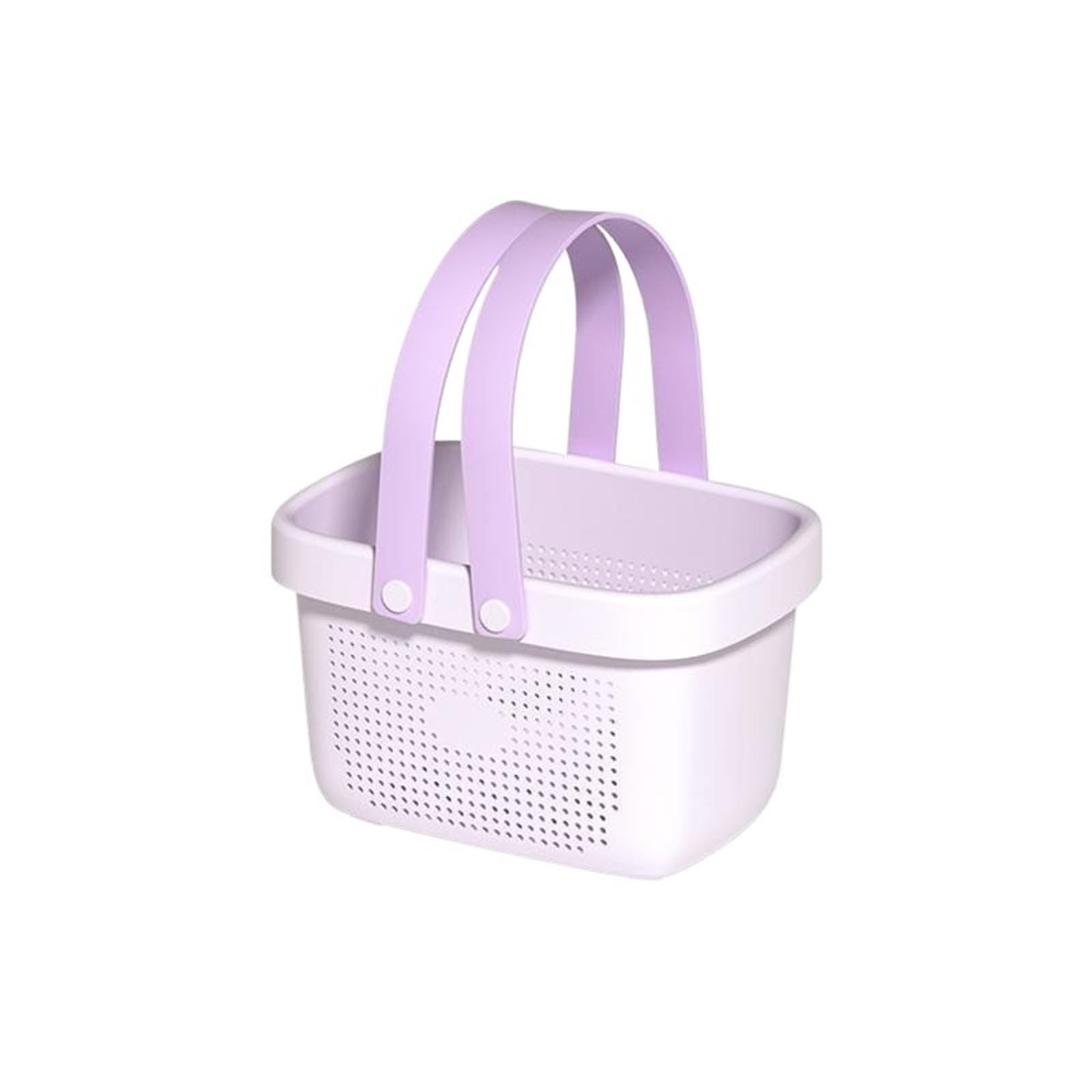 WSQHAO 2Pcs With Handle Portable Shower Caddy Tote Organizer Basket Bin For Bathroom Dorm Room for Shower(Color2)