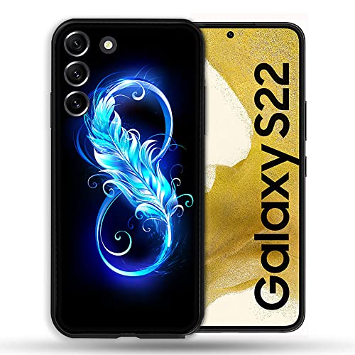 Coque Samsung S22 Plume Infini Bleu idéale pour accessoiriser votre style en voyage ou au bureau