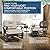 Kullavik Aluminum Patio Furniture Set,7 Pieces 7 Seat Metal Outdoor Furniture Conversation Set w/45 Propane Gas Fire Pit&Swivels,Khaki